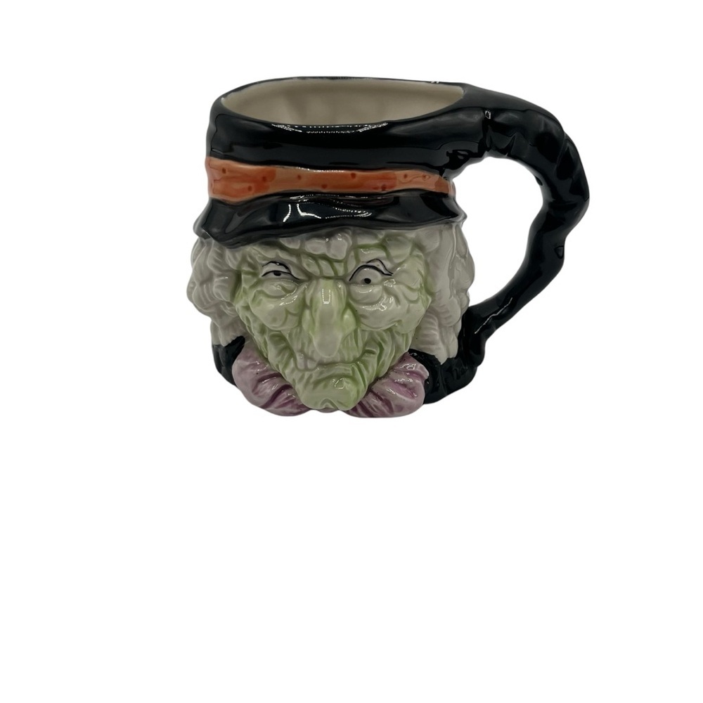 VINTAGE 1988 FITZ AND FLOYD HALLOWEEN WITCH MUG